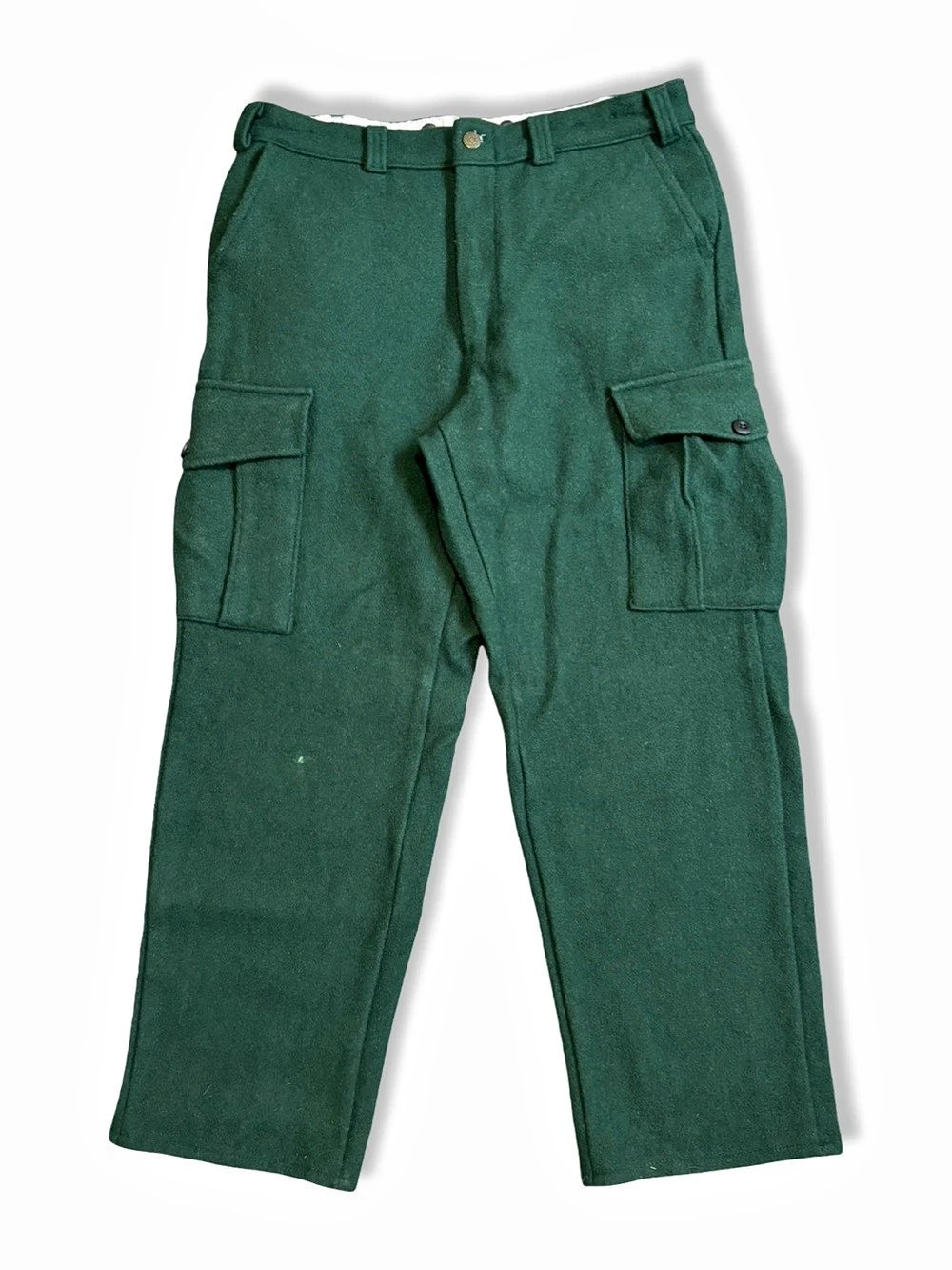 Big Bill Heavy Wool Cargo Pants Green 36 x 31